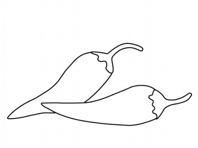 gambar mewarnai buah cabe