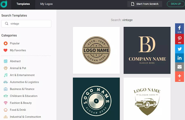Cara membuat logo vintage secara online-1 Cara membuat logo vintage secara online-1
