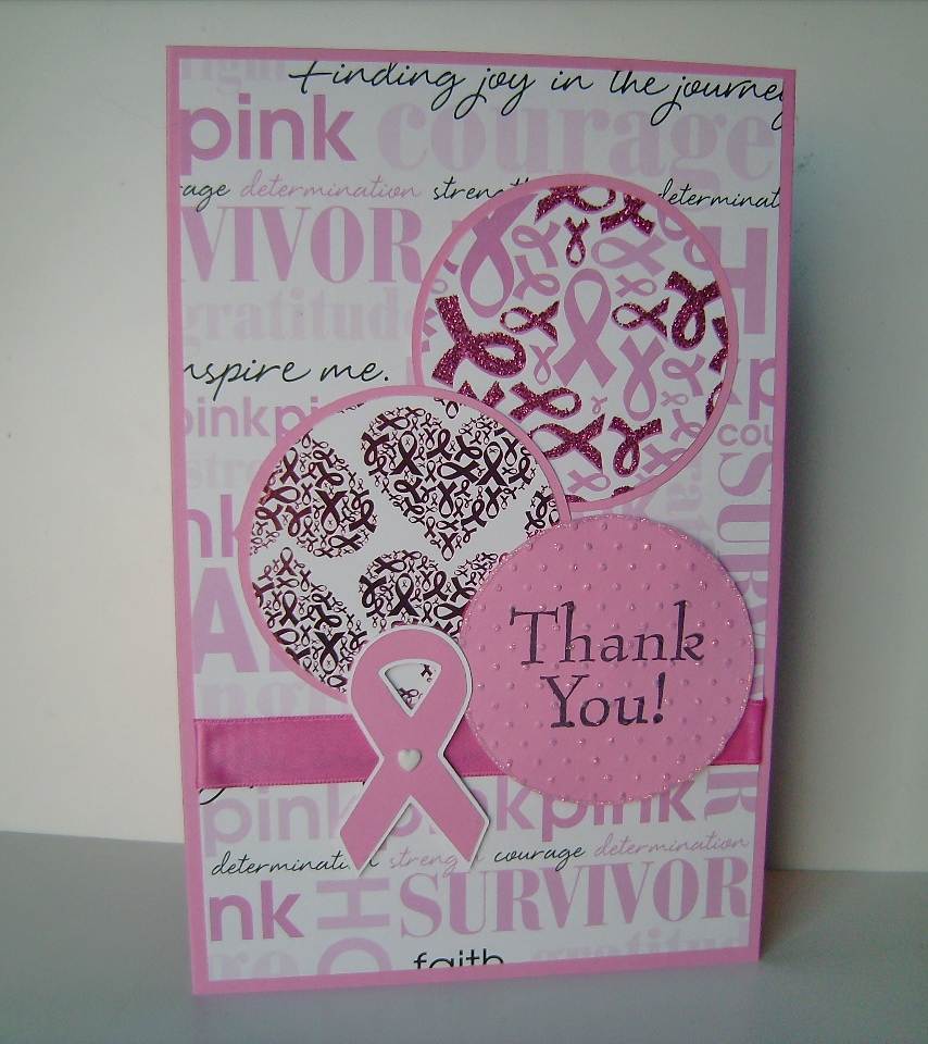 Carol s Creations Another Breast Cancer Awareness Thank You Card