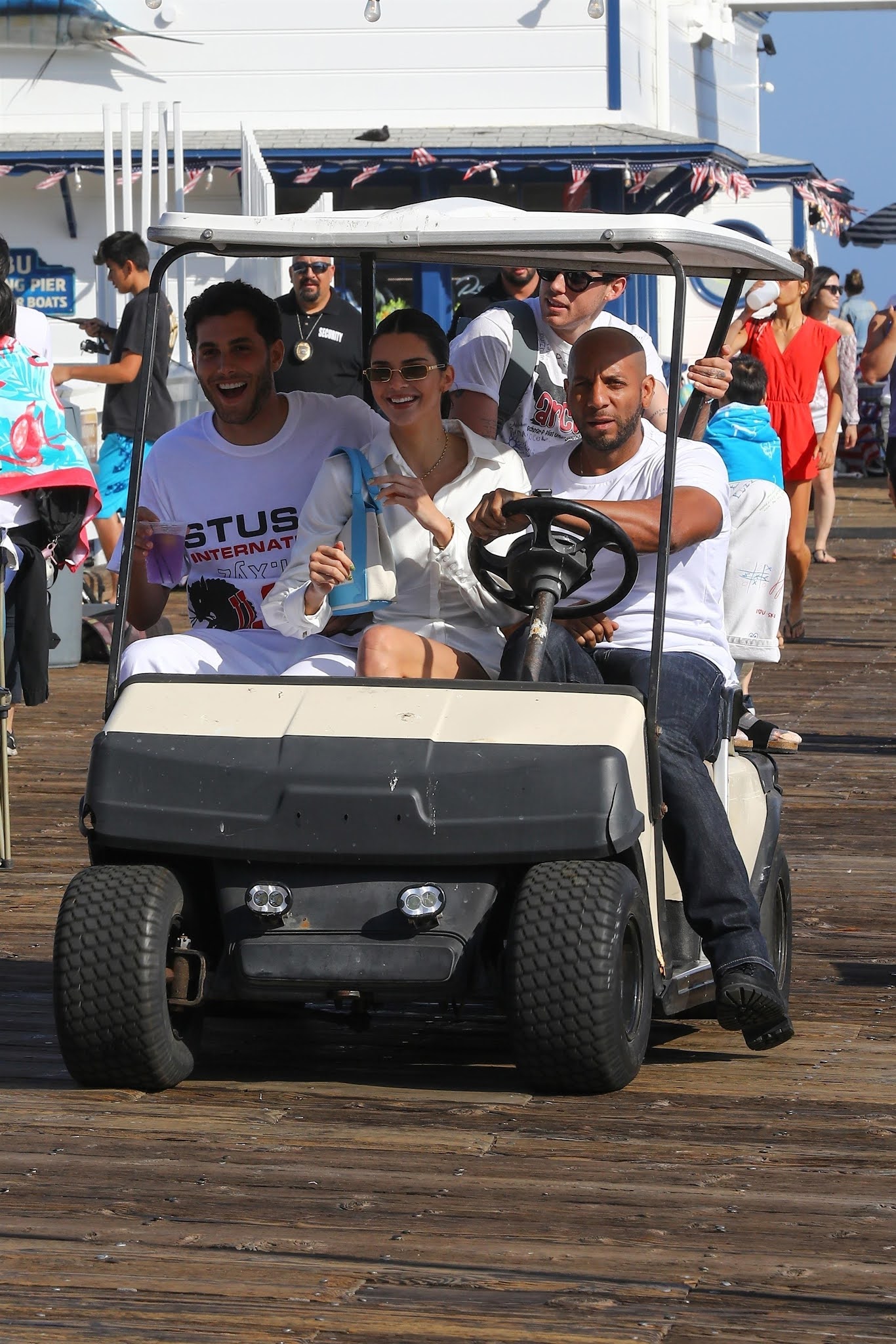 Kendall Jenner Arriving For A Fourth Of July Party At The Malibu Pier