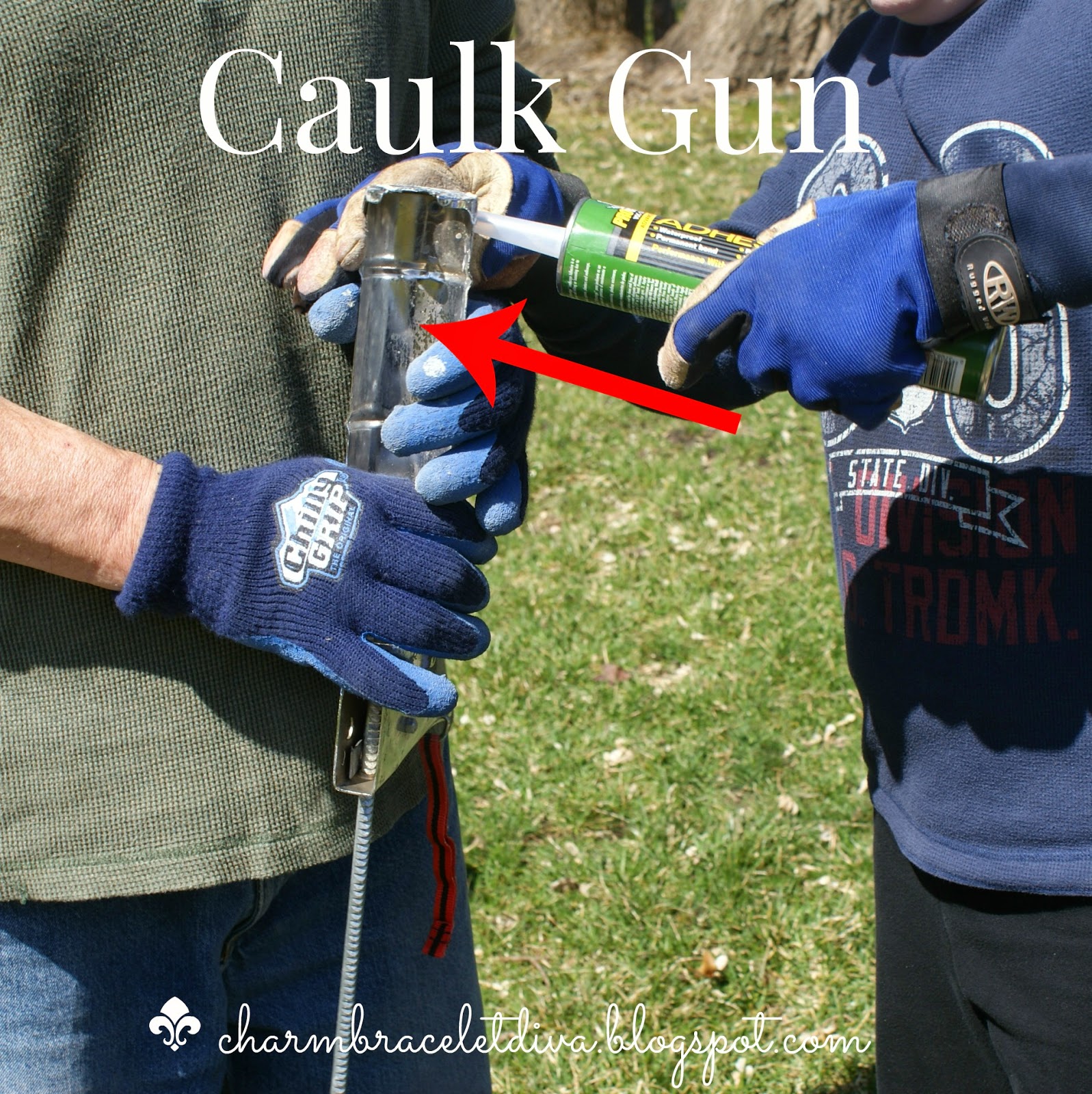 caulk gun landscape adhesive