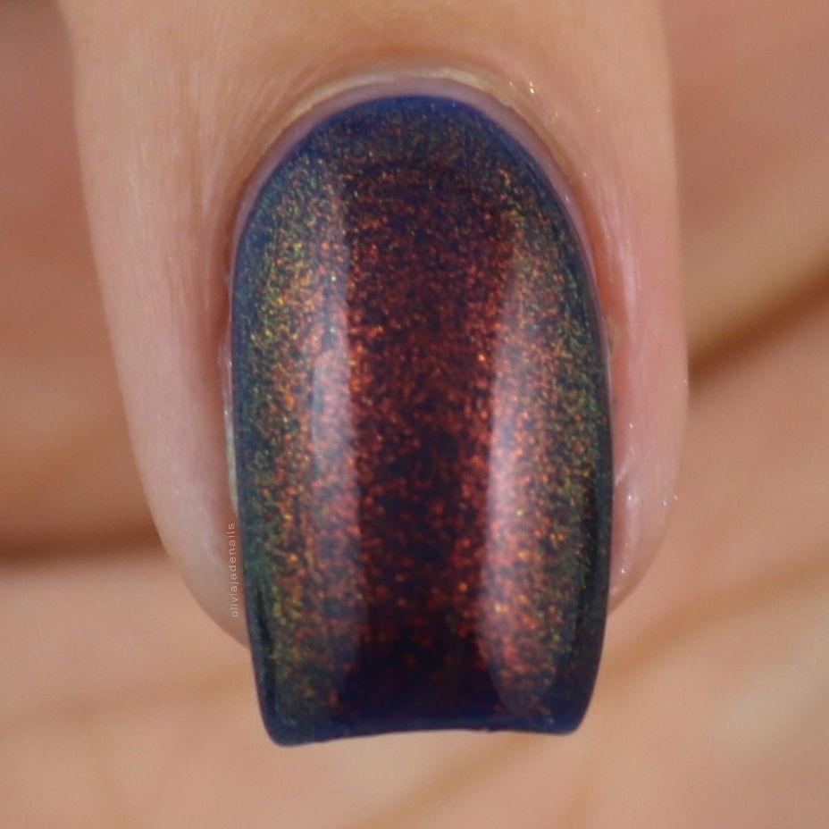 Max Factor Fantasy Fire (over Revlon Royal) swatched by Olivia Jade Nails