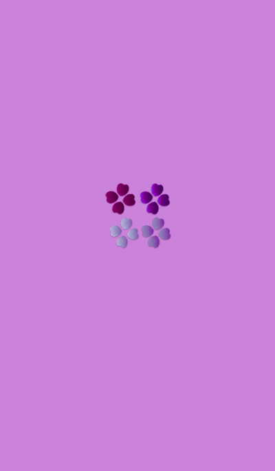 Lucky Purple Clover 4 //