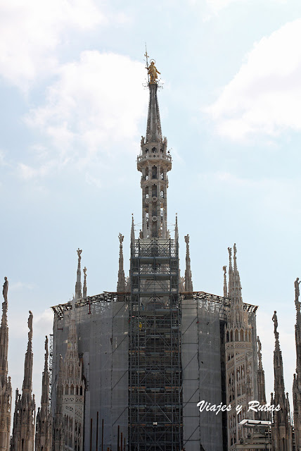 La Madonnina de la catedral de Milán