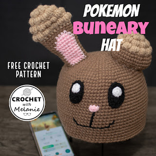Pokemon Buneary Hat - Free Crochet Pattern