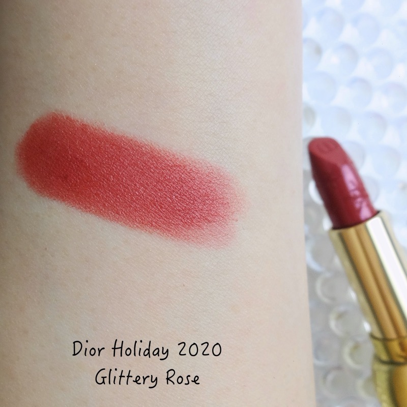 Diorific Glittery Rose review swatch