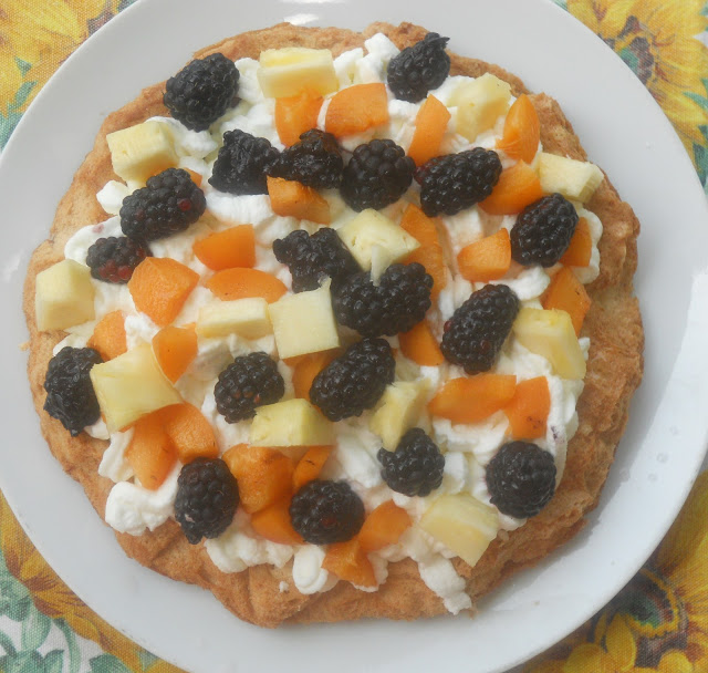 torta di albumi alla frutta