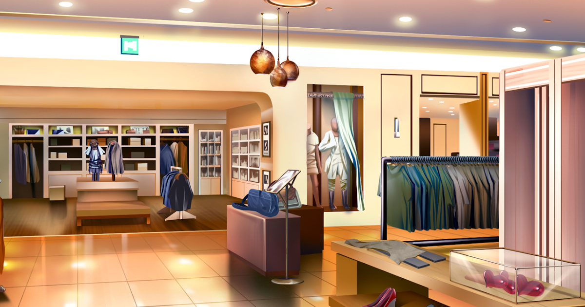 Anime Landscape Fashion Shop Anime Background