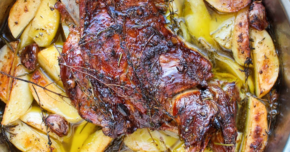 My Little Expat Kitchen Greek slowroasted lamb shoulder with potatoes