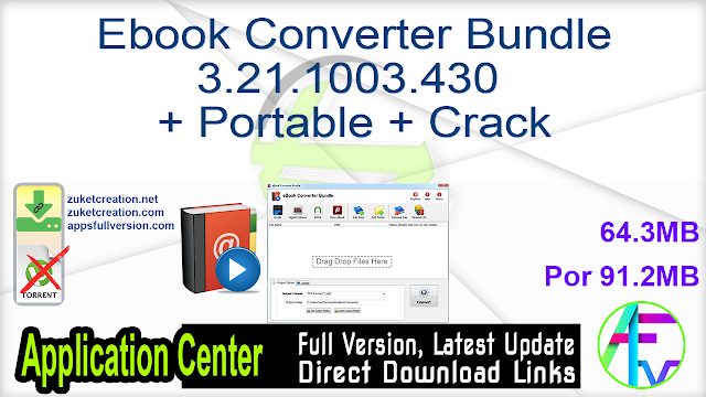Ebook Converter Bundle 3.21.1003.430 + Portable + Crack
