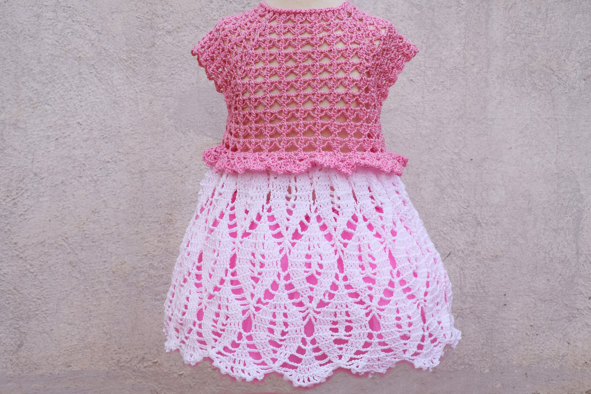 Lindo y sencillo vestido a crochet de verano - Patrones Crochet Majovel