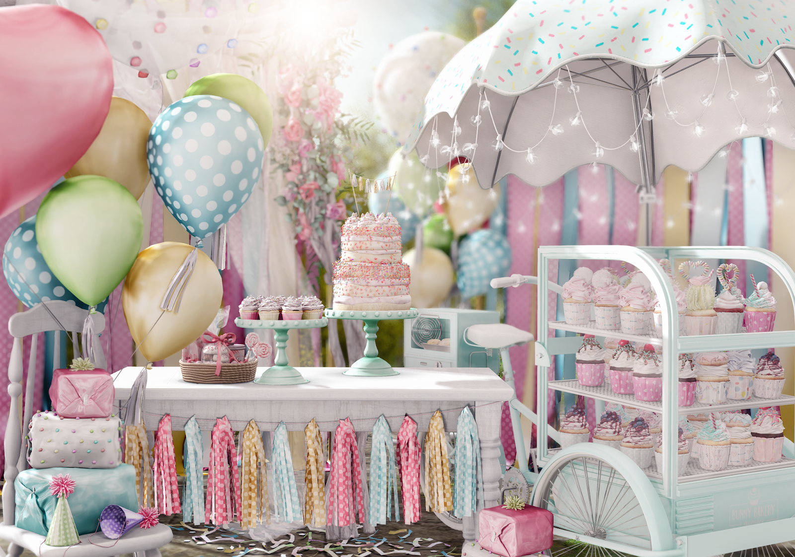 pastel party Staubis Second Life Blog
