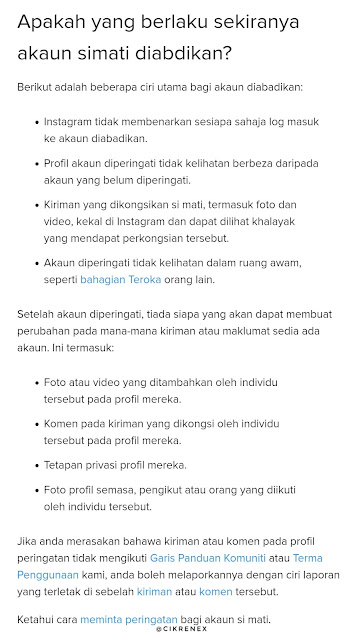 Cara delete akaun Instagram bagi pengguna yang sudah meninggal dunia