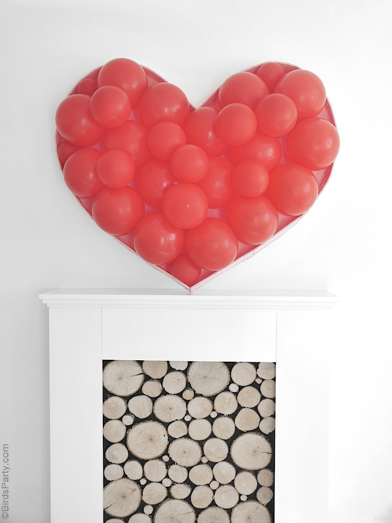 Balloon Heart Backdrop DIY 🎈💖 Party Ideas Party Printables Blog