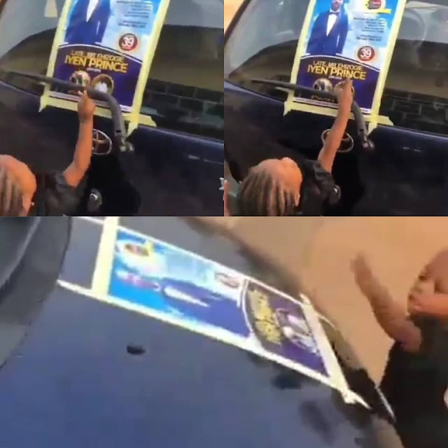 ''Daddy! Daddy!!'' Little girl calls on her late dad after seeing his obituary poster (Watch video)