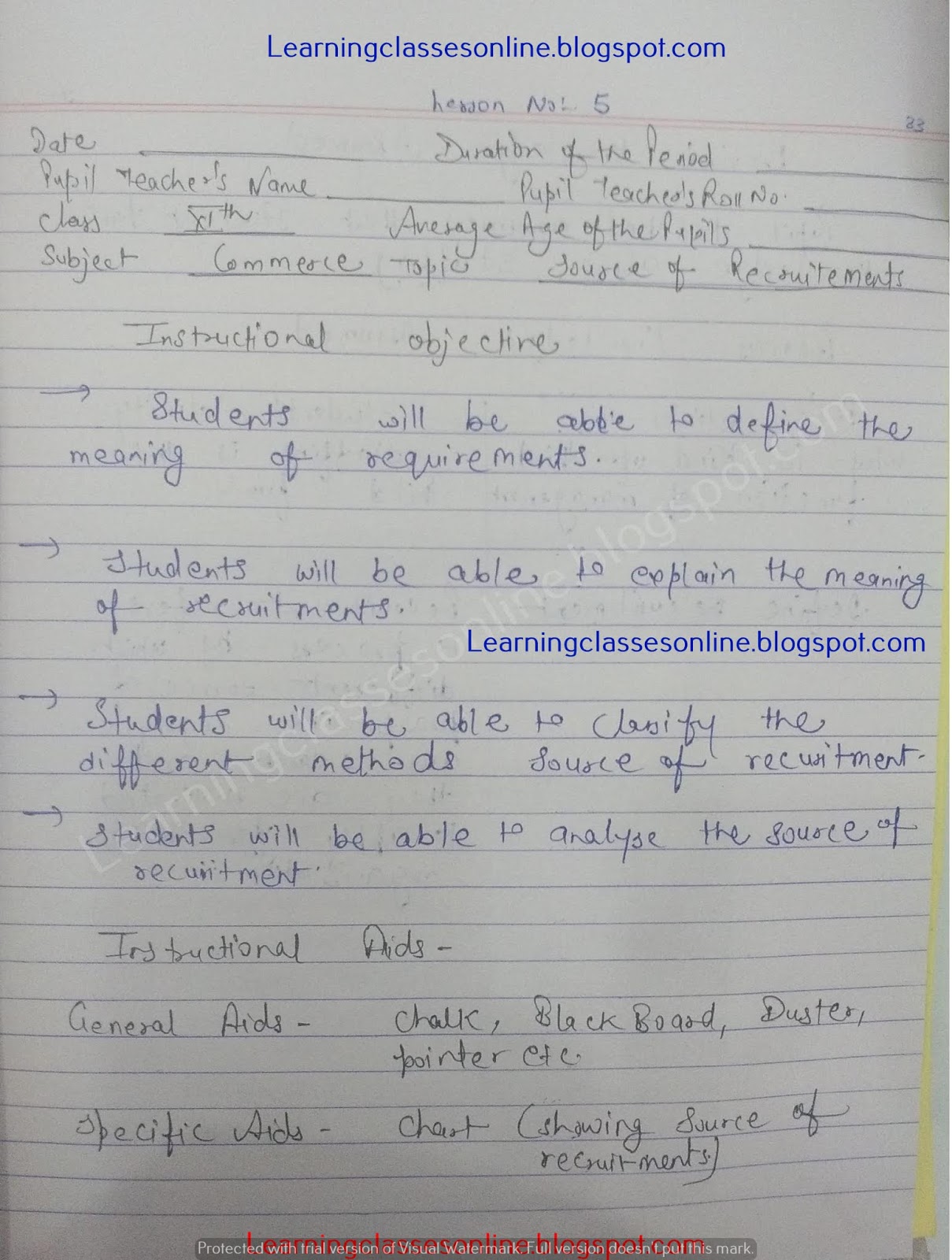 Commerce Lesson Plan On Recruitment commerce-lesson-plan-on-recruitment