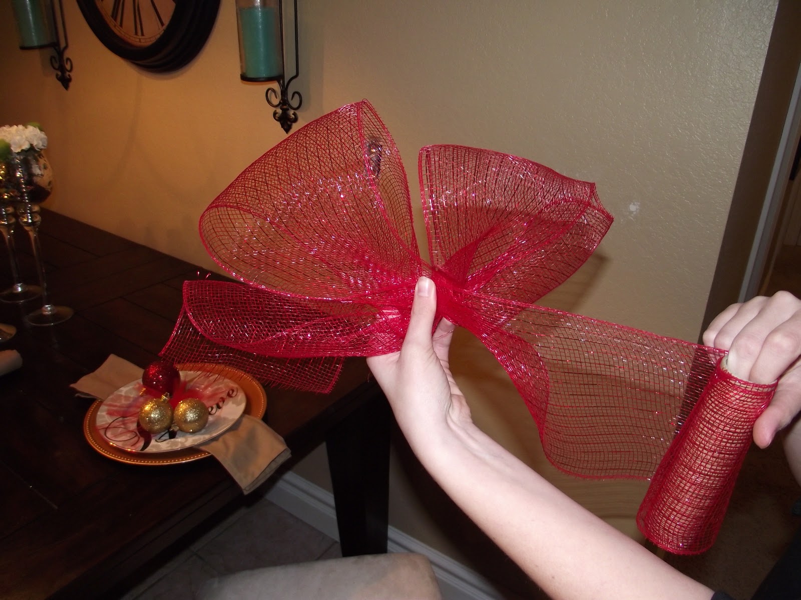 Copy Cat Looks DIY Christmas Chair Tiebacks