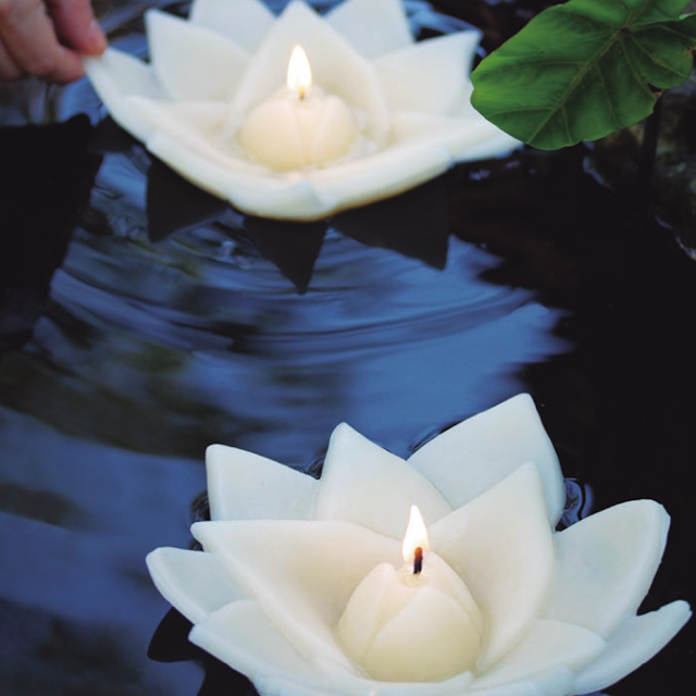 las velas de tu boda flores flotantes