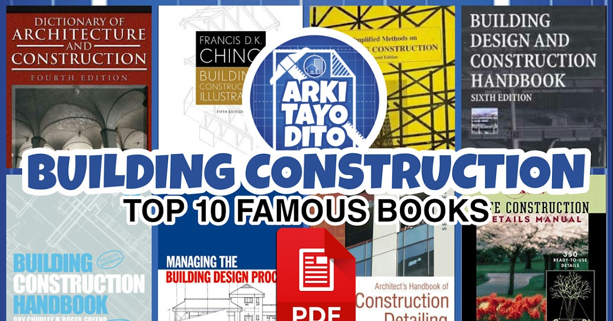 [PDF] Top 10 Famous Books for BUILDING CONSTRUCTION (Free Download)