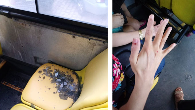 Mossoró: Falta de reparos na malha viária prejudica ônibus e põem usuários em risco 2 ONIBUS QUEBRADO