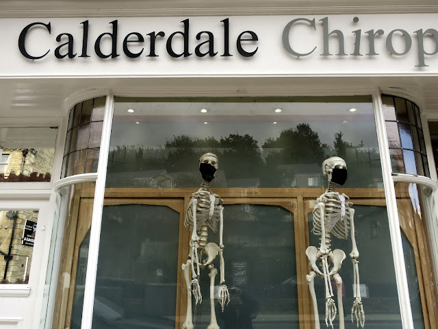 Shop front of Calderdale Chiropractic, Sowerby Bridge. October 7th 2021