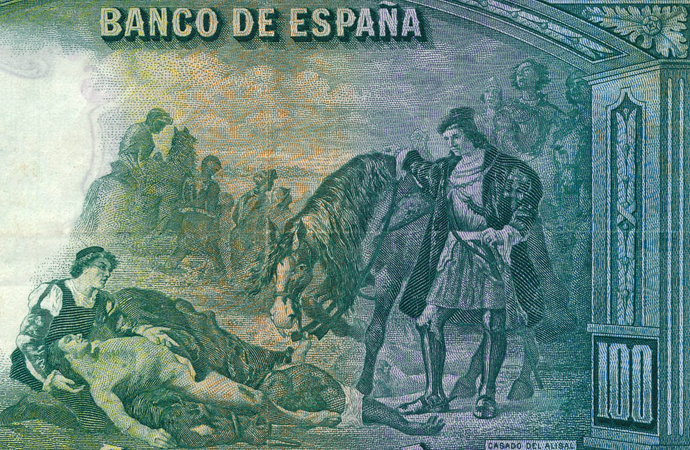 Luz y artes José Casado del Alisal y sus obras en billetes