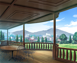 Anime Landscape: Restaurant Anime Background