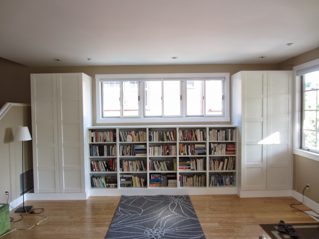 living room built in cabinets for books and storage