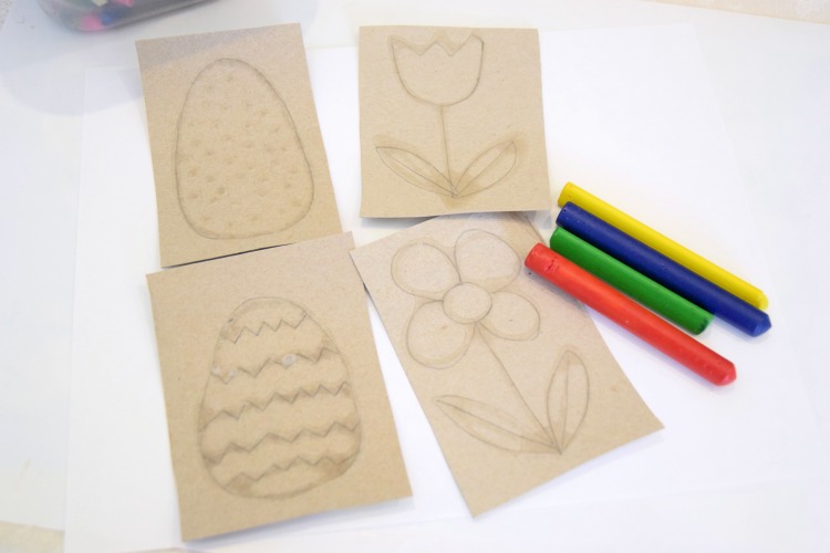 DIY Spring and Easter Crayon Rubbings What Can We Do With Paper And Glue