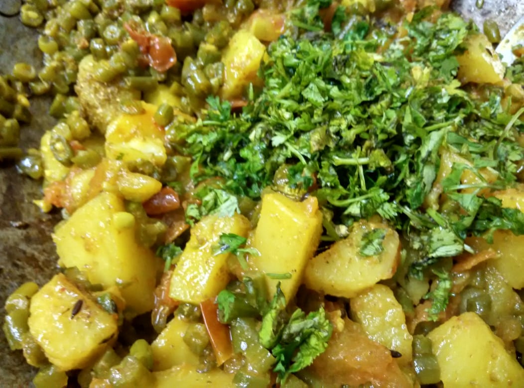 Aloo Beans ki Sabzi Potato and French Beans Recipe
