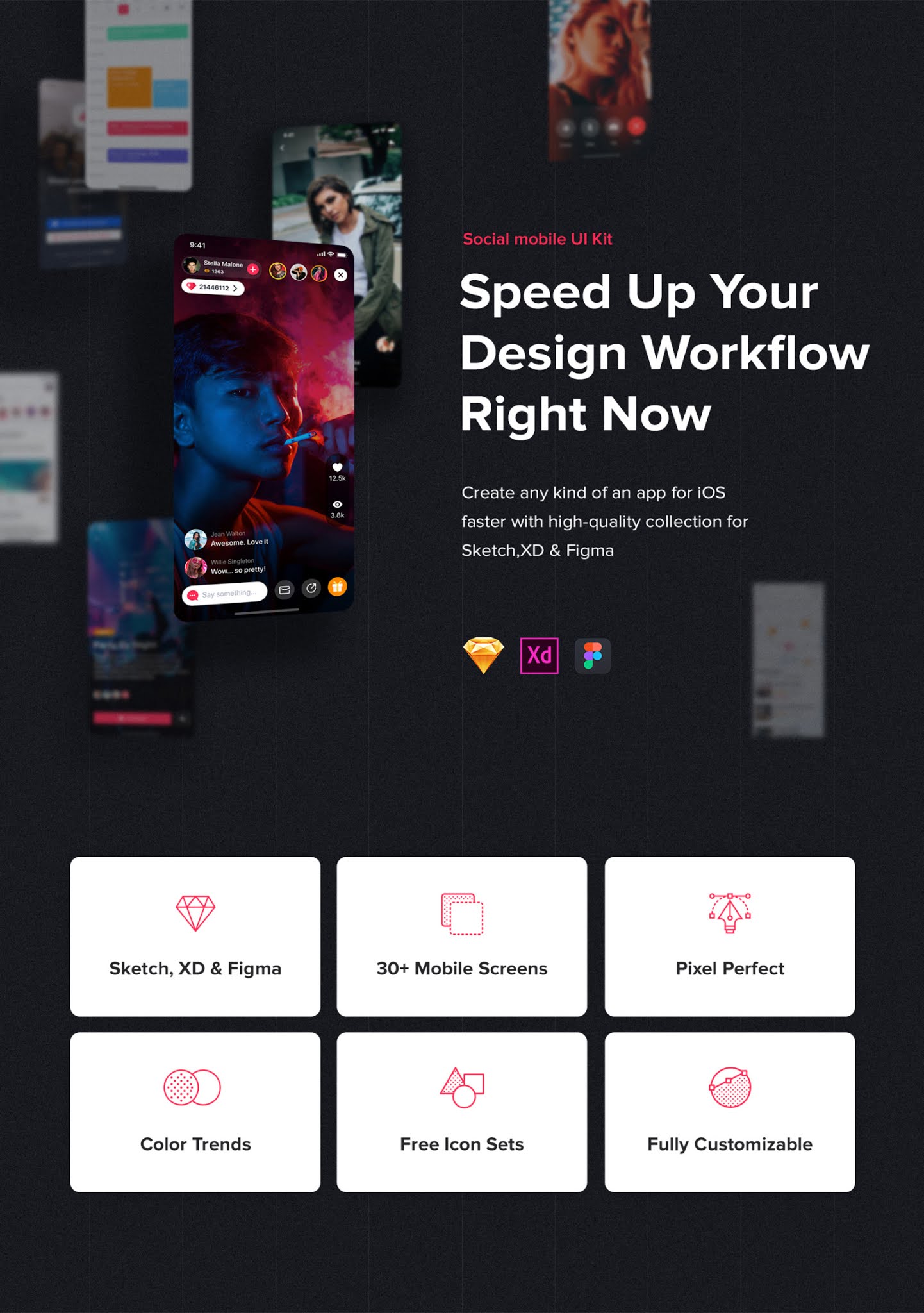 Free Template Mockups UX &amp; UI Kits Web Design UI