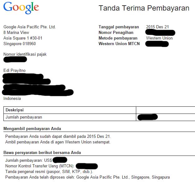 Metode Pembayaran AdSense: Menelusuri Mitos dan Fakta Western Union