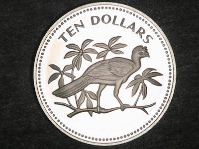 Belize Ten Dollar Silver Coins