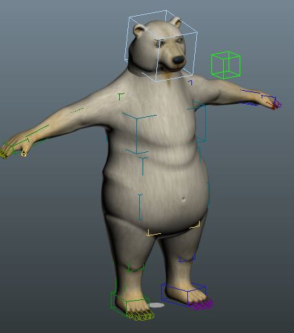RigsArena - Free Rigs for 3ds Max: Polar Bear Rigged 3ds Max