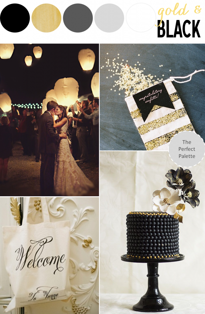 Color Story Shades of Black + Gold The Perfect Palette