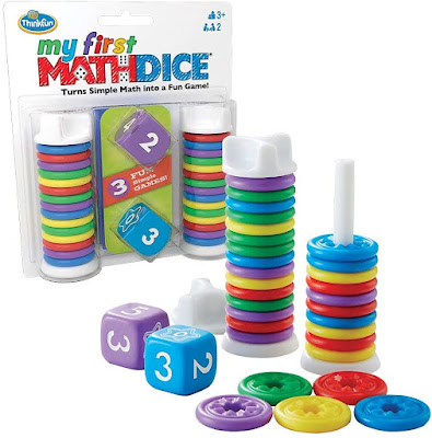 my first math dice, think fun, educational kid toys, learning games