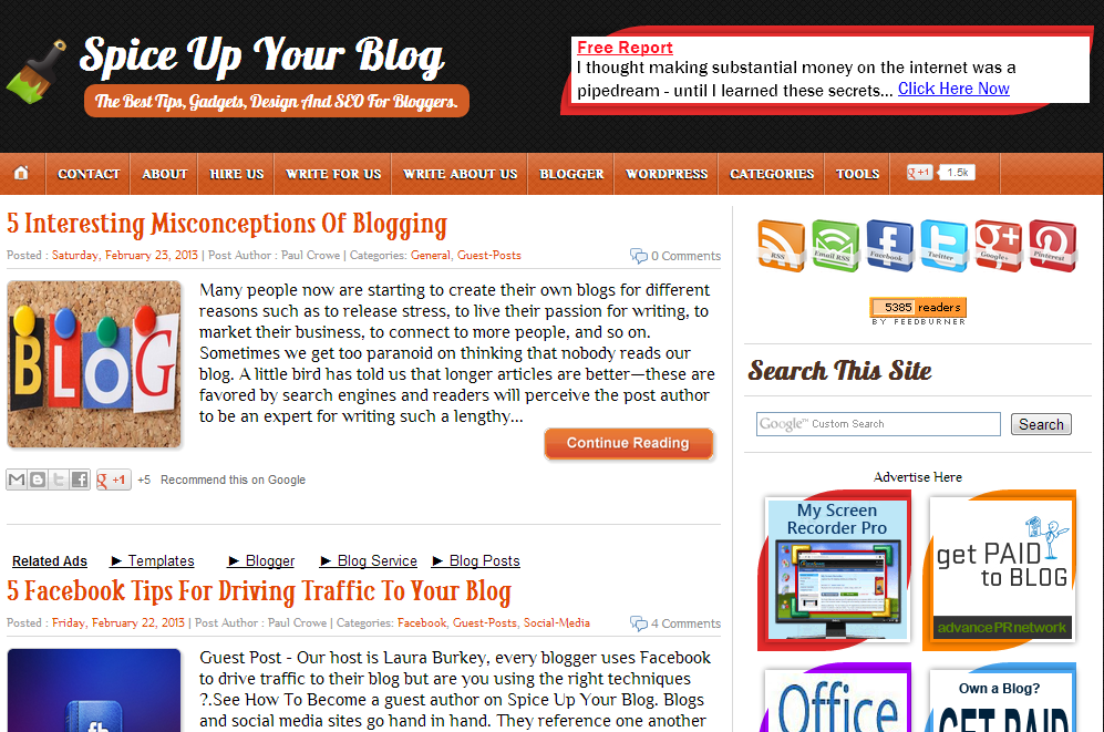 Top 5 Best SEO Blogger Templates 2016 (Spice Up your Blog Template) Top 5 Best SEO Blogger Templates 2016 (Spice Up your Blog Template)