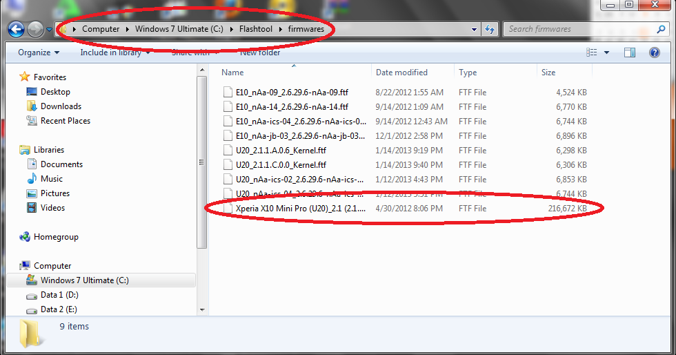 Flashtool xperia. Flashtool не видит прошивку ftf.