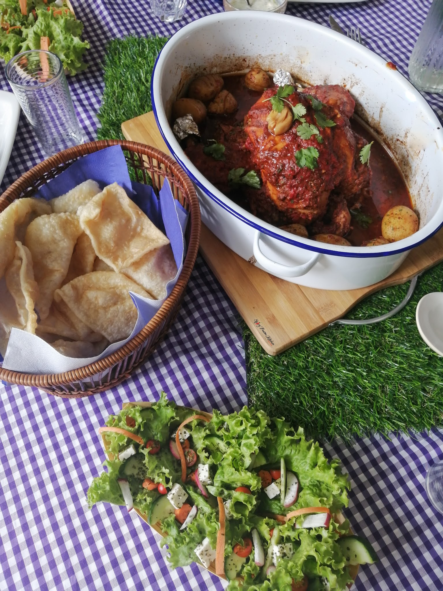 Roasted Chicken With Potato Stuffing Spicy Fusion Kitchen