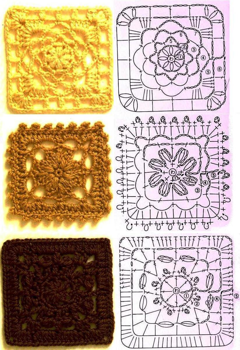 MES FAVORIS TRICOTCROCHET 50 grilles de carrés au crochet