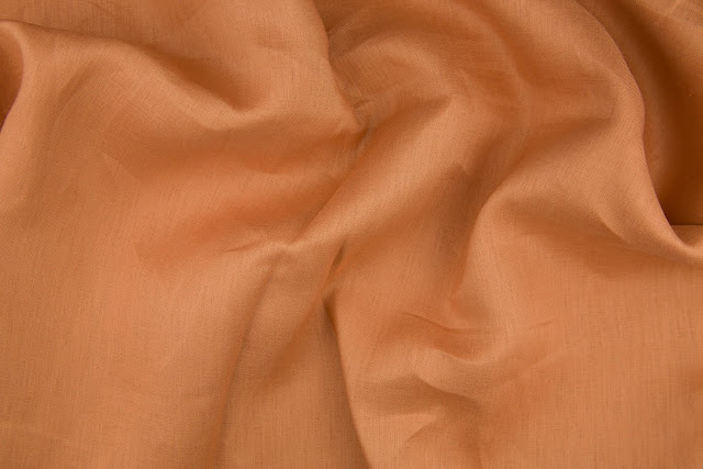 Copper Handkerchief Linen Fabric