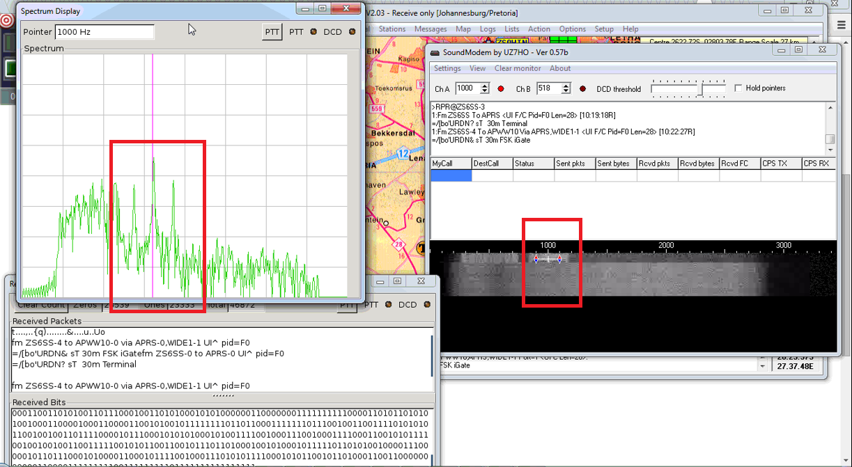 ZR6AIC Setting up my 30m APRS on HF using Quisk SDR, Soundmodem and