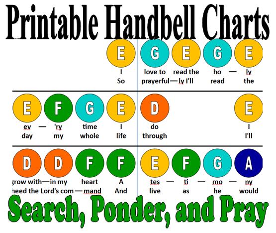 Primary Handbells Search Ponder And Pray Primary Music Reading Life