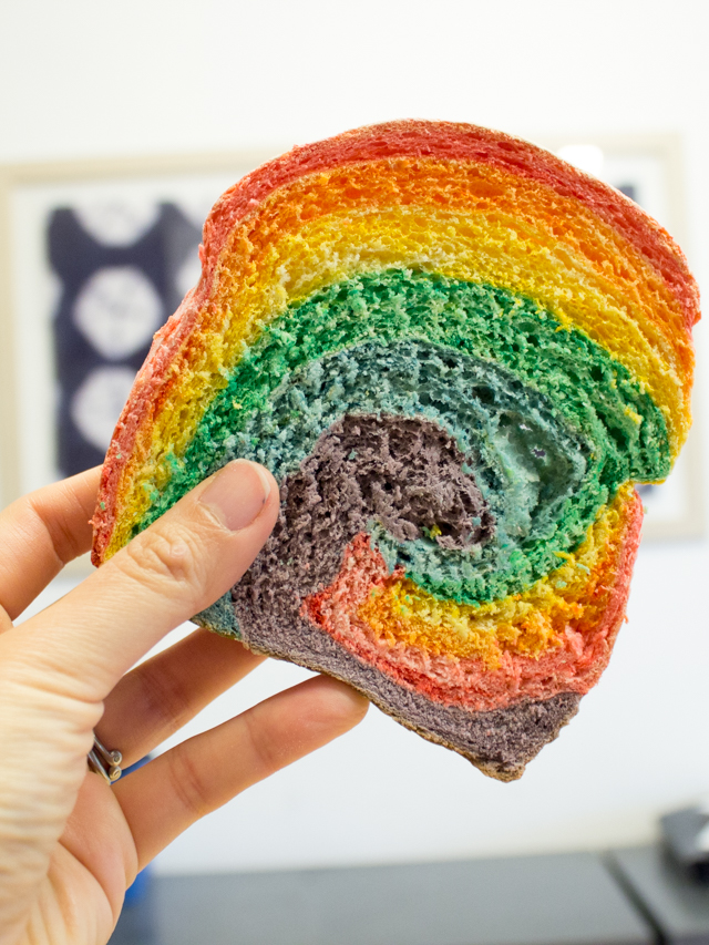 How to Make Rainbow Bread Pink Stripey Socks