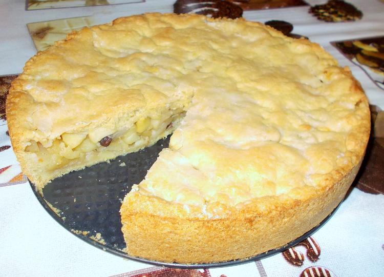 German Apple Rhum Raisin Cake **~~** Gedeckter Apfel Rum Rosinen Kuchen