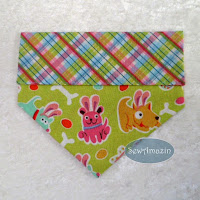 Easter Puppies Over the collar Dog Bandanas