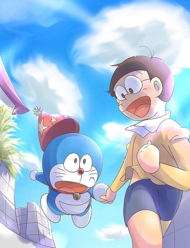 Doraemon  Nobita Nobi  Shizuka Minamoto 2K wallpaper download