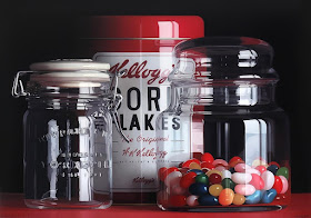 08-Kelloggs-Corn-Flakes-and-Jelly-Beans-Pedro-Campos-Realistic-Paintings-Coupled-with-Classic-Items-www-designstack-co