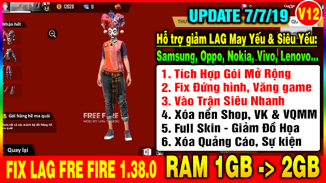 Cach Fix Lag Free Fire Ob16 V12 1 38 0 Mới Nhất Cho May Yếu