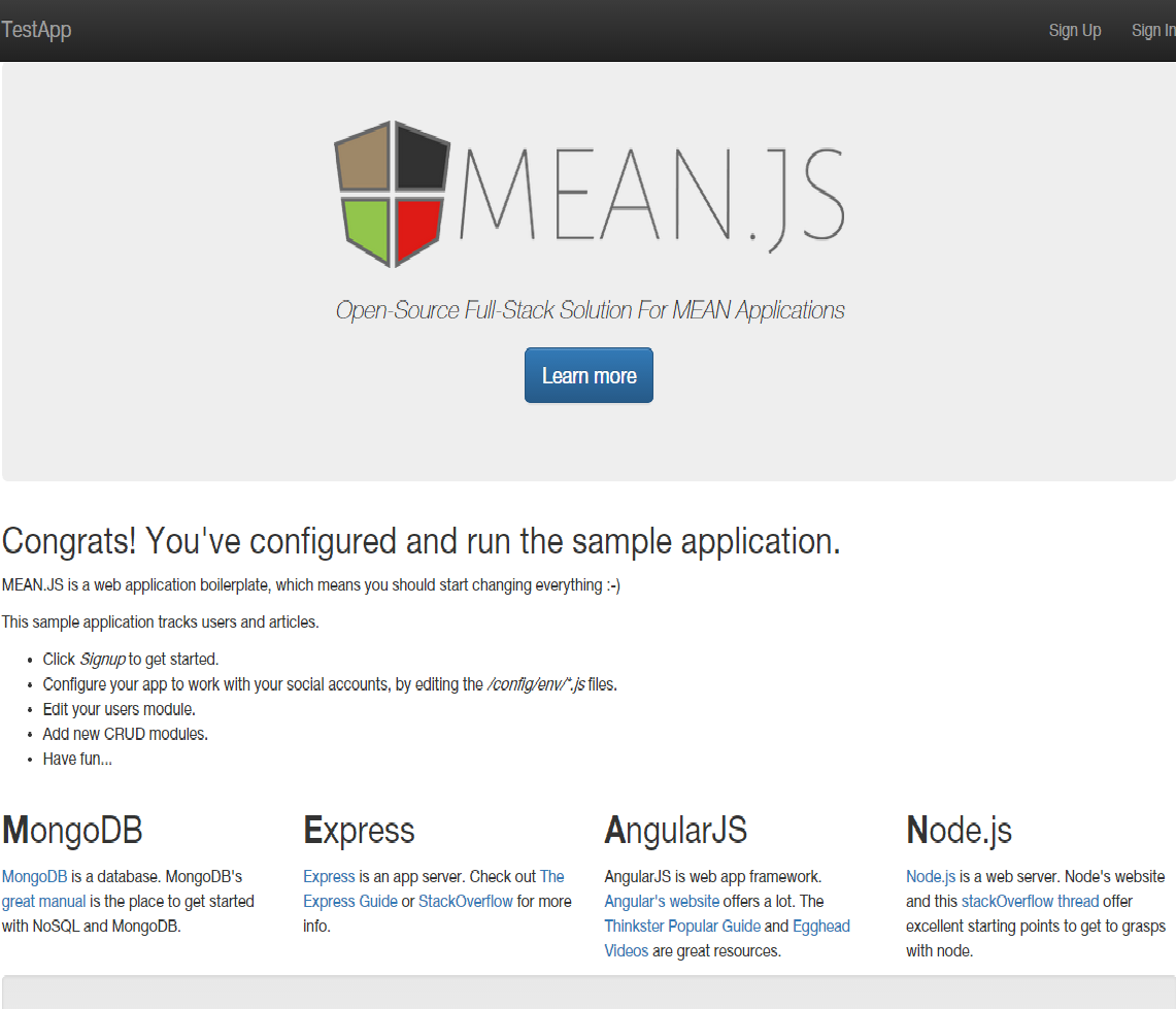 Getting Started with MEAN.js